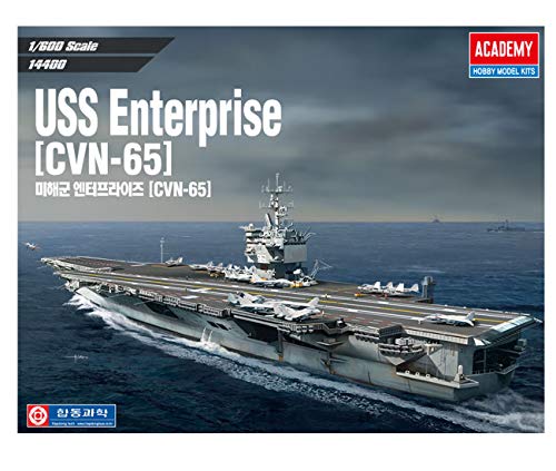 Academy USS Enterprise CVN-65 Aircraft Carrier Plastic Model Kits 1/600 Scale