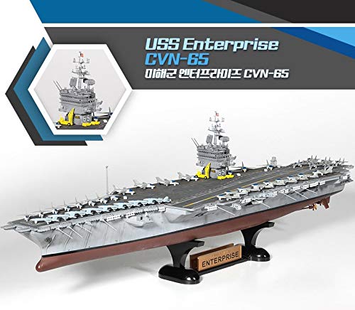 Academy USS Enterprise CVN-65 Aircraft Carrier Plastic Model Kits 1/600 Scale