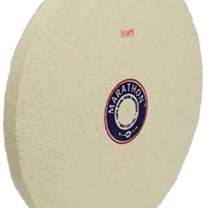 Marathon 8" Felt Polishing Wheel, 1/2" Thick, Pin Hole, Soft Density