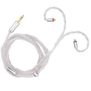 8 Core MMCX Cable, Upgrade Silver Plated Audio Cable, MMCX Interface Replacement Cable for Shure SE215 SE315 SE846 SE535 SE425 LZ A4 A5 UE900 Earphones