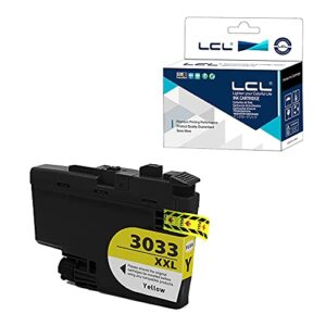 lcl compatible ink cartridge pigment replacement for brother lc3033 xxl lc3033xxl lc3033y mfc-j995dw mfc-j995dw xl (yellow 1-pack)