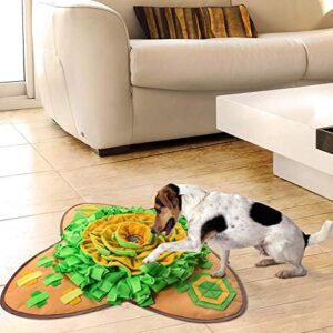 AWOOF Snuffle Mat Pet Dog Feeding Mat, Durable Interactive Dog Puzzle Toys Encourages Natural Foraging Skills