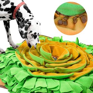 AWOOF Snuffle Mat Pet Dog Feeding Mat, Durable Interactive Dog Puzzle Toys Encourages Natural Foraging Skills