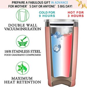 MASGALACC Not A Day Over Fabulous - 20 Oz Stainless Steel Insulated Tumbler Cup with Lid- 21st 30th 40th 50th 60th 70th Birthday Gifts for Women Her Mom Grandma Friend Gift Ideas