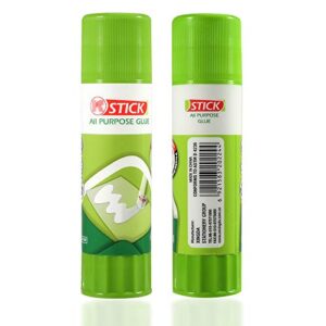 ACEIRMC 3D Printer Glue Stick for Hot Bed Print Filament PLA ABS PET PETG Washable Anti-Tilt Non-Toxic - 21g(Pack of 3)