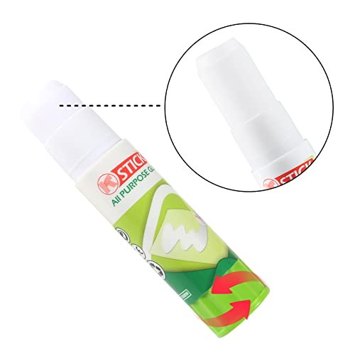 ACEIRMC 3D Printer Glue Stick for Hot Bed Print Filament PLA ABS PET PETG Washable Anti-Tilt Non-Toxic - 21g(Pack of 3)