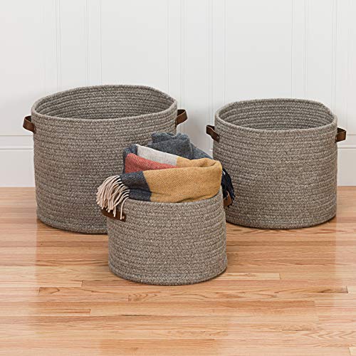 Colonial Mills Monaco Basket, 14"x14"x10", Grey