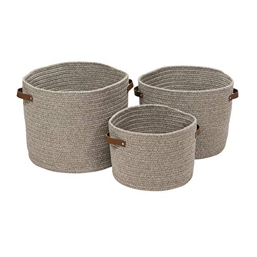 Colonial Mills Monaco Basket, 14"x14"x10", Grey