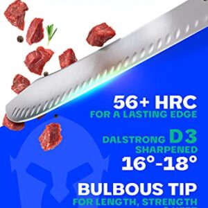 Dalstrong Bull Nose Butcher Knife - 14 inch - Gladiator Series Elite - High Carbon Premium German Steel - Black G10 Handle - Meat BBQ Knife - Sheath Included - NSF Certified