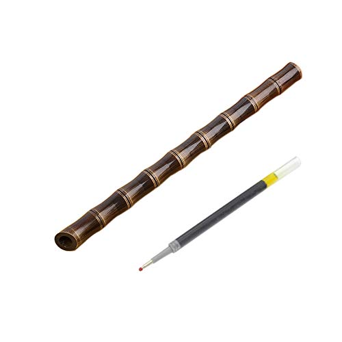 EKLOEN Bamboo Joint Solid Brass Pen, Bronze-coloured Sign Signature Pen Ballpoint Pen(01905A)