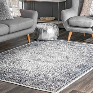 nuloom transitional persian delores area rug, 4x6, blue