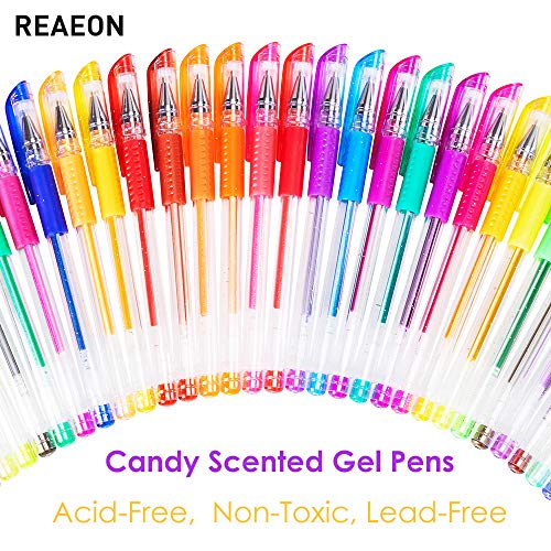 24 Colors Gel Pens, Coloring Gel Pen Art Markers for Journal Adult Coloring Books Drawing Note Taking, 40% More Ink for Kids