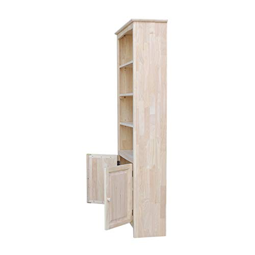 International Concepts Shaker Bookcase-72 H Bookcase, Unfinished