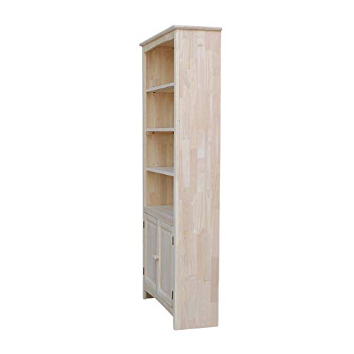 International Concepts Shaker Bookcase-72 H Bookcase, Unfinished