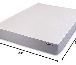 Amazon Basics Cooling Gel Memory Foam Mattress, Medium-Firm, CertiPUR-US Certified, 10 inch, Full Size, White/Gray