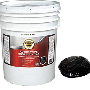 WOOLWAX 5 Gallon Pail BLACK Lanolin Undercoating Thick Fluid Coating Long Lasting Resists Wash-off Film Barrier Protects For (2) Years+ or More. Rust Inhibitor Rust Prevention Anti Rust Coating Underbody Rust Proofing Corrosion Protection