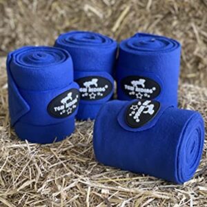 TGW RIDING Horse Polo Leg Wraps, 4-Pack (Royal Blue)(4.73inchesX118inches)