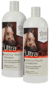 ultracruz - sc-516936 equine horse shampoo and conditioner bundle, 32 oz each