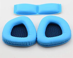 1 set of ear pads headband pillow cushion earpads foam replacement earmuff covers cups compatible with sades a60 a 60 headset earphones headphones