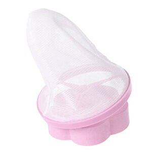 Connoworld Laundry Ball Flower Shape Washing Machine Hair Removal Laundry Ball Floating Filter Mesh Bag Pink