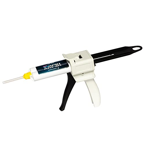 50ml Dental Impression Material Gun - 1:1/2:1 AB Impression Mixing Cartridge Dispensing Gun - Epoxy Glue Dispenser by PlastCare USA