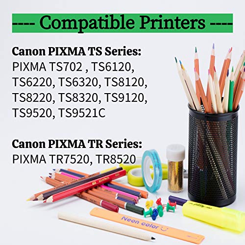 Compatible PGI-280 CLI-281 XXL Ink Cartridge Replacement for Canon 280 281 PGI-280XXL CLI-281XXL Ink Work with Canon Pixma TR7520 TS6320 TS8320 TS9120 TS9100 (with CLI281 PB, 7PK)