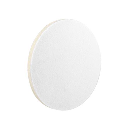 uxcell 5 Inch Wool Felt Polishing Pad, Buffing Wheel Polish Pad, Flocking Hook & Loop Back for Random Orbital Sander 2pcs