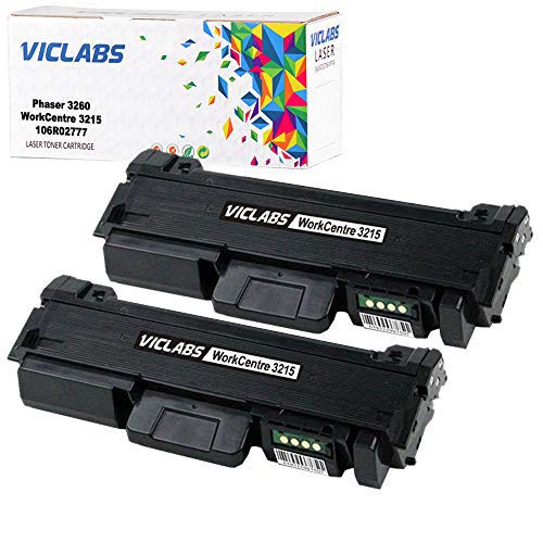 VicLabs Compatible 3215 3260 106R02777 Toner Cartridge, Replacement for WorkCentre 3215 Toner Cartridge for Phaser 3260 3260DNI 3052 3215NI 3225DNI-High Yield 3,000 Pages