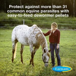 Farnam PyrantelCare Daily Horse Dewormer 2.11% (Pyrantel Tartrate) for Horses of All Ages, Equine Anthelmintic, Continuous Protection Against Small Stronglyes, Ascardis and Pinworms, 10 lbs