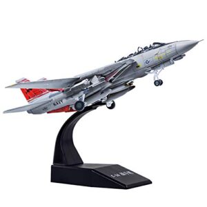 hanghang 1/100 scale f-14 tomcat fighter attack plane metal fighter military model fairchild republic diecast plane model for commemorate collection or gift