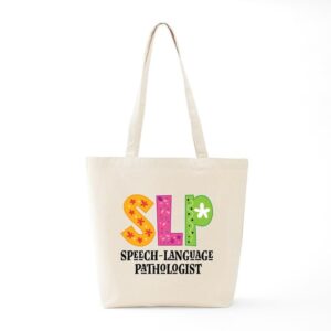 CafePress SLP Speech Therapist Tote Bag Natural Canvas Tote Bag, Reusable Shopping Bag