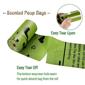 Yingdelai Dog Poop Bag, Biodegradable - 540 Count Dog Waste Bags with Dispenser, Extra Thick Strong Leak proof Doggy Poop Bags| Scented