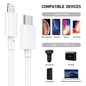 Suswillhit USB C to Lightning Cable 3Ft Apple MFi Certified Power Delivery Fast Charger Cord for iPhone 12/12 Mini/12 Pro/12 Pro Max/11 Pro/11 Pro Max/X/XS/XR/XS Max/8/8 Plus/iPad/AirPods