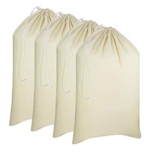 Simpli-Magic 79164 Canvas Laundry Bags Size: 28" x 36", Versatile - Multi Use – Bulk Pack - (Pack of 4)