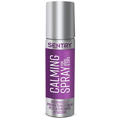 SENTRY PET Care Sentry Calming Spray for Cats, Uses Pheromones to Reduce Stress, Easy Spray Application, Helps Cats with Separation, Travel, Loud Noises, and Anxiety, Packaging May Vary