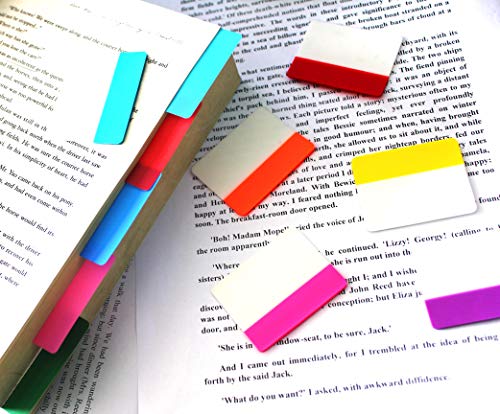 500 Pieces Tabs 2 Inch Sticky Index Tabs, Writable and Repositionable File Tabs Flags Colored Page Markers Labels for Reading Notes, Books and Classify Files, 21 Sets 10 Colors (Index Tabs)