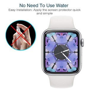 LK 6 Pack Screen Protector Compatible for Apple Watch Series 6 5 4 44mm and Apple Watch Series 3 2 1 42mm, Self-Healing, Max Coverage, Advanced TPU Material, Bubble Free for iWatch 44mm&42mm