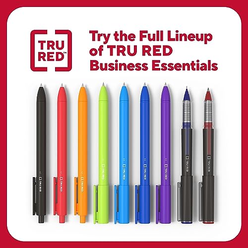 Tru Red Quick Dry Gel Pens Fine Point 0.5Mm Blue Dozen