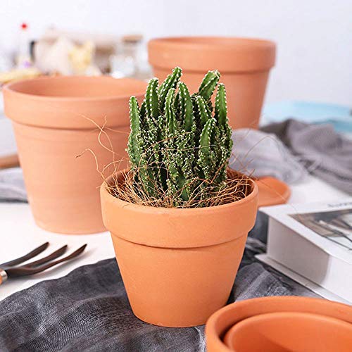 32 Pcs - 2.16" Small Mini Clay Pots Terracotta Pot Ceramic Pottery Planter Terra Cotta Flower Pot Succulent Nursery Pots - Great for Window Boxes, Cactus, Plants, Crafts, Wedding Favors