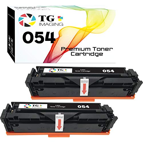 TG Imaging 2-Pack 2xBlack Compatible 054H Toner Cartridge Replacement for Canon 054 054BK Work for MF644Cdw MF642Cdw MF640C LBP622Cdw LBP620 Printer (Black, 2-Pack)