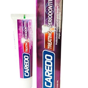 CAREDO Healing Periodontitis Treatment At Home Toothpaste, Periodontal Disease Treatment 3.52oz 2 Tubes, Gingivitis Treatment for Gum Disease, Fluoride Free Toothpaste for Bleeding Gums and LooseTeeth