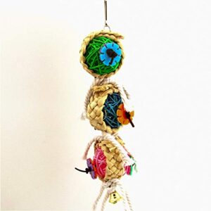 Yuecoofei Bird Chew Toy for Parakeet,Cockatiel-Bird Chew Toy-Will Keep Your Bird Busy for Weeks-No-Stress Time Foraging for Hidden Treasures