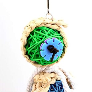 Yuecoofei Bird Chew Toy for Parakeet,Cockatiel-Bird Chew Toy-Will Keep Your Bird Busy for Weeks-No-Stress Time Foraging for Hidden Treasures