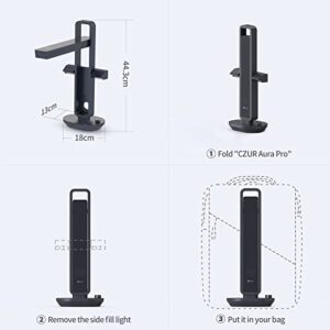 CZUR Aura Pro Book & Document Scanner,Capture A3 & A4, Auto-Flatten & Deskew Powered by AI Technology, Foldable & Portable, Compatible with Windows & Mac OS