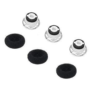 jnsa small size eartips & foam cover 3 pack replacement kit for plantronics voyager legend [3 ear tips & 3 foam cover] (l3s)