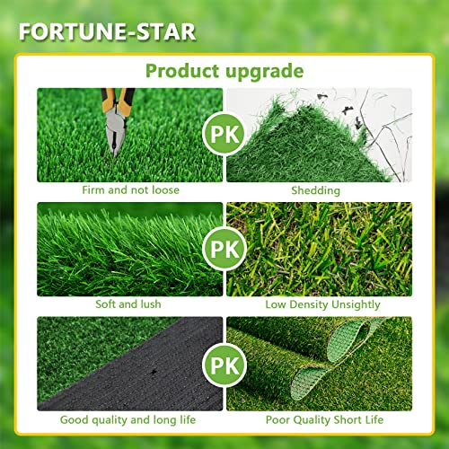 Fortune-star 39.3in X 31.5in Grass Pad for Dogs for Professional Potty Training, Reusable Artificial Grass for Dogs, Dog Grass with Drainage Holes, Turf Dog Potty for Indoor/Outdoor Easy to Clean