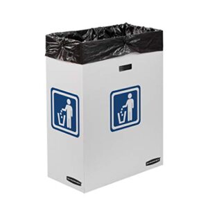 Bankers Box Slim Waste and Recycling Can, 23 Gallon, 10 Pack (7320601)