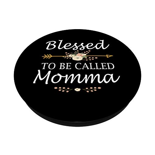 Blessed To Be Called Momma Christmas Gifts PopSockets Grip and Stand for Phones and Tablets