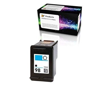 ocproducts refilled ink cartridge replacement for hp 98 for officejet 150 100 h470 photosmart d5160 c4180 2570 8030 8049 (1 black)