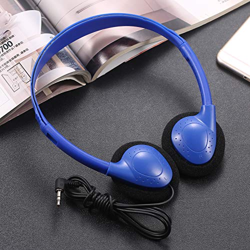 CN-Outlet Bulk Headphones for Classroom Kids Multi Colored 50 Pack, Wholesale Over Ear Student Head Phones Perfect for Schools, Libraries, Computer Lab, Testing Centers, Museums, Hotels